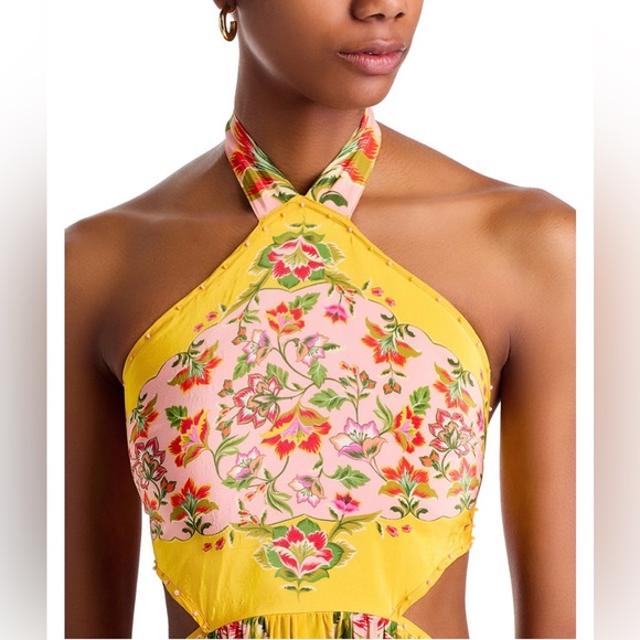 FARM Rio Vibrant Floral Maxi Dress - Yellow and Pink - Picture 5 of 10